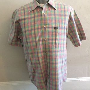 Faconnable  Men's Short Sleeve Button Down Shirt